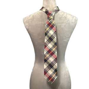 Stanhope vintage madras navy plaid preppy academia chic classic office